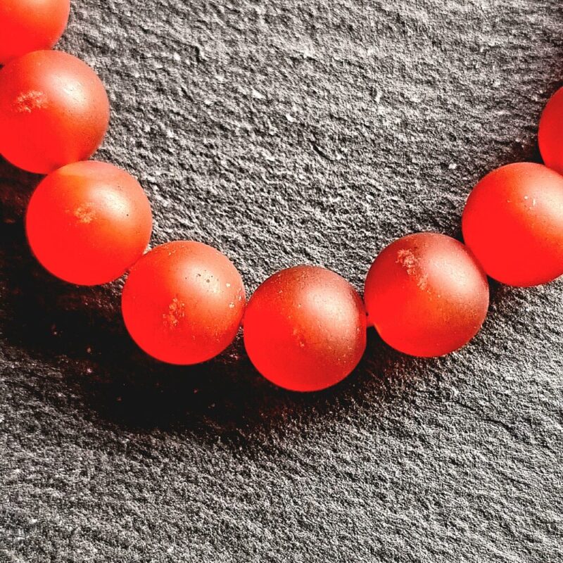 Bracelet Carnelian Orange matte