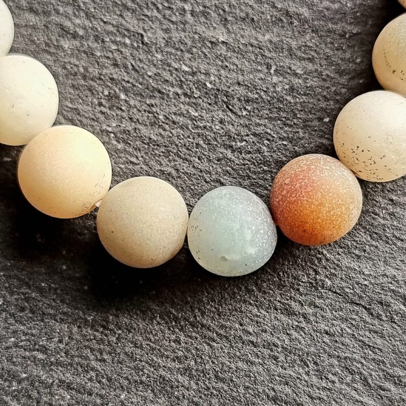 Bracelet Amazonite teintée mat