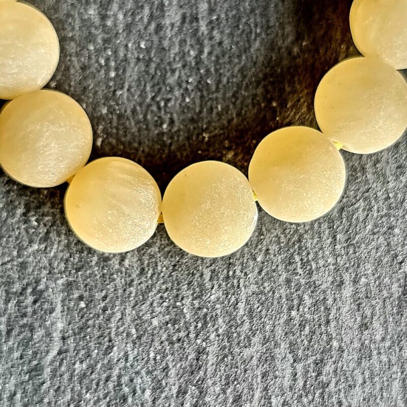 Bracciale Calcite giallo opaco