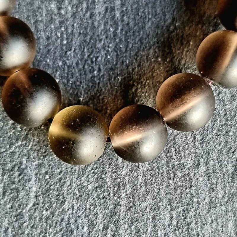 Smoked Quartz matte bracelet