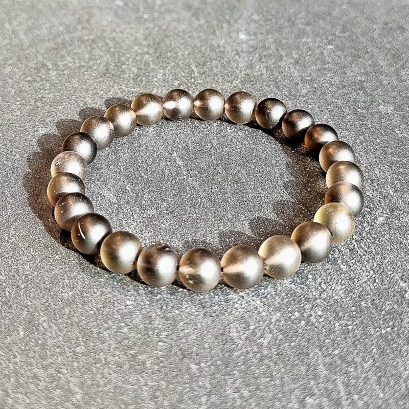 Smoked Quartz matte bracelet