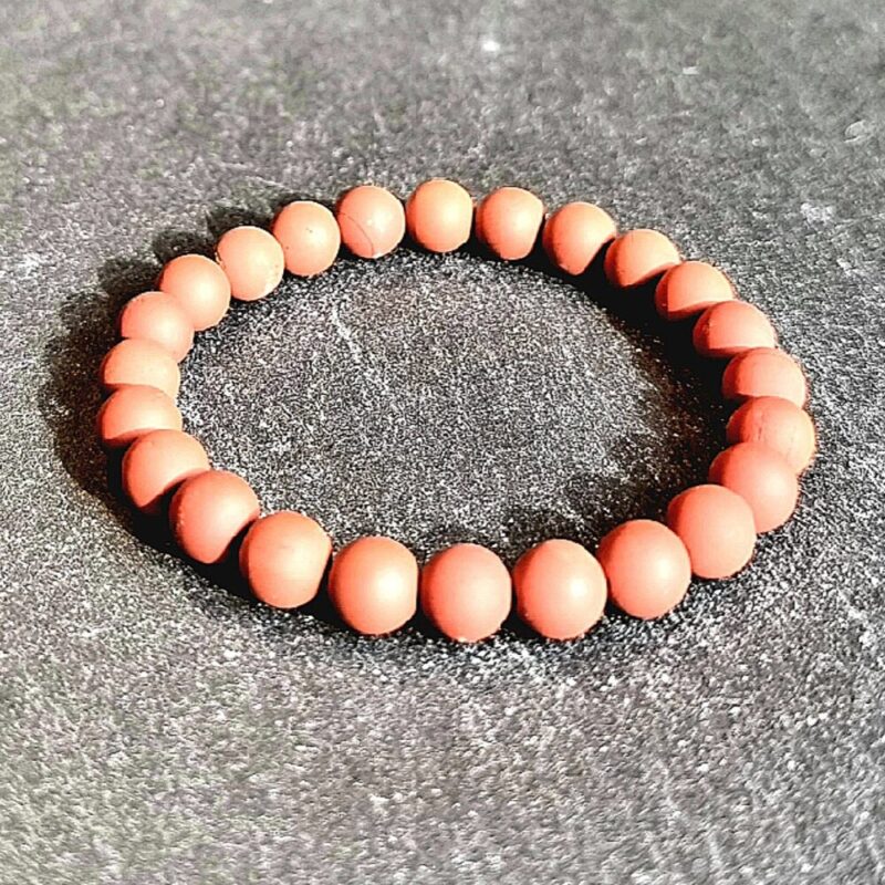 Bracciale diaspro rosso opaco