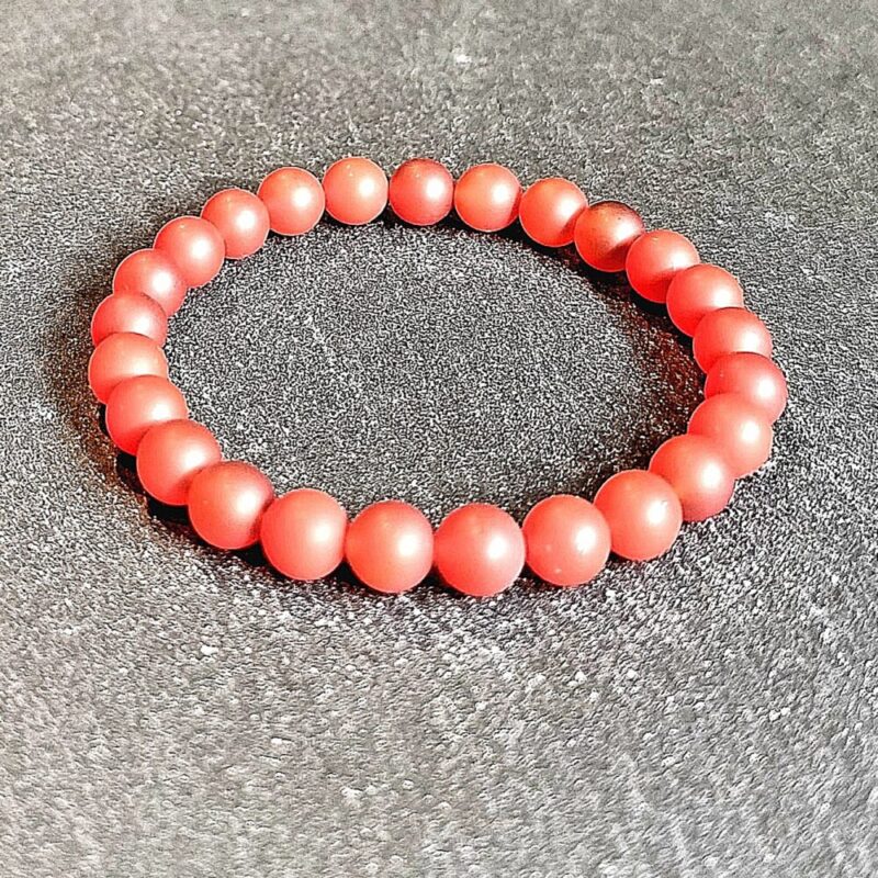 Bracelet Carnelian Orange matte