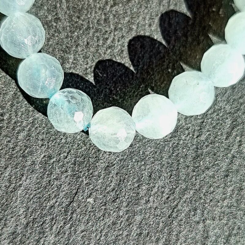 Bracelet Aquamarine Faceted Brilliant