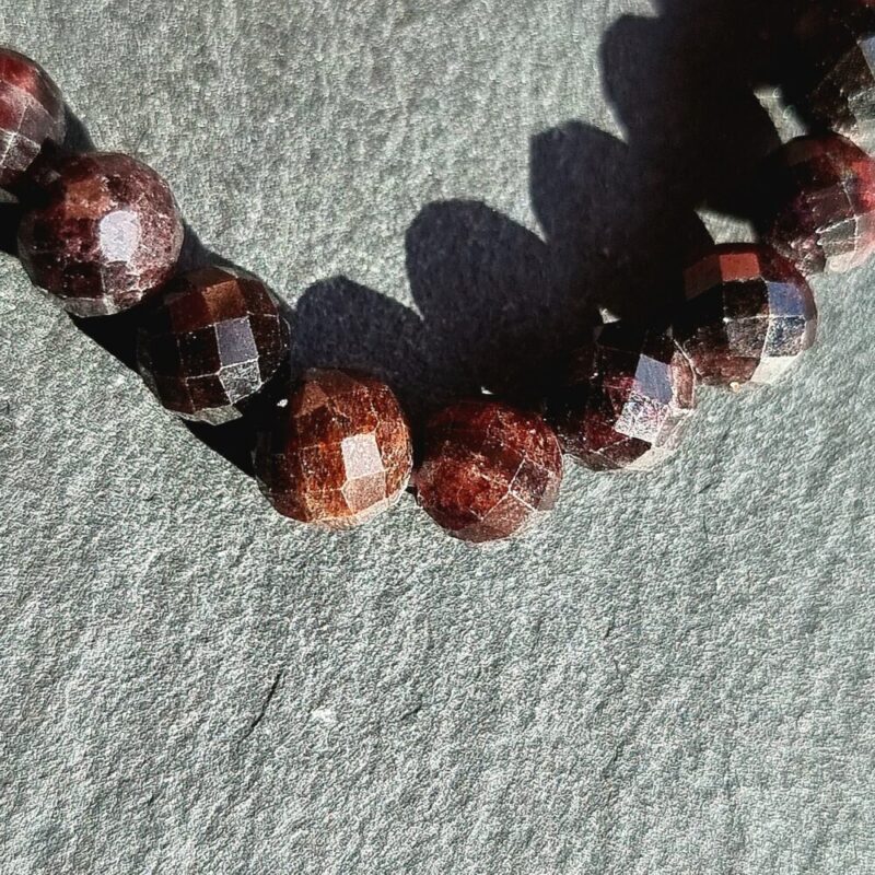 Bracelet Garnet faceted Brilliant