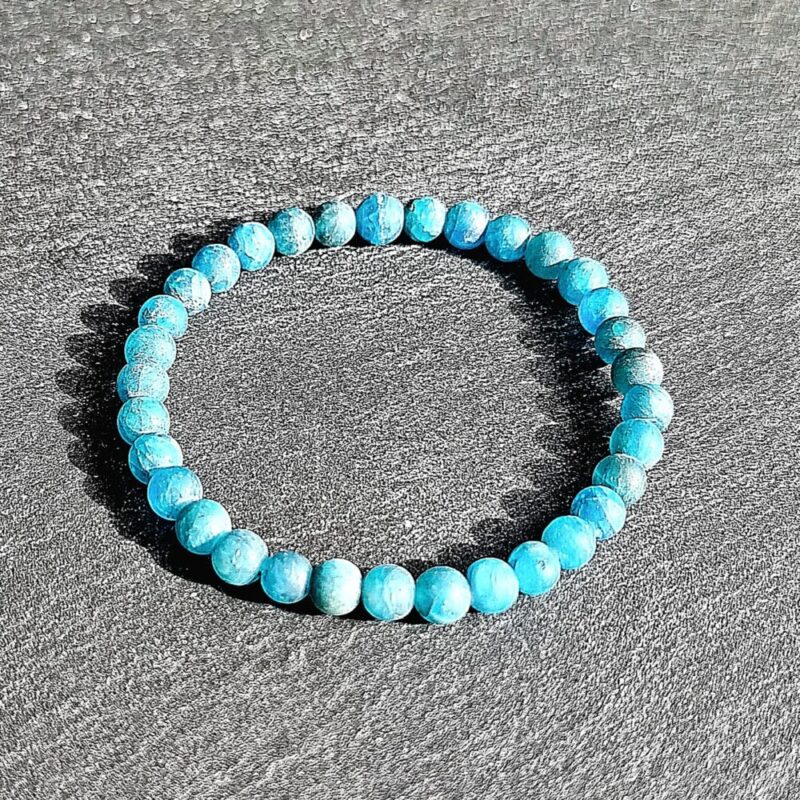 Bracelet Blue Apatite matte