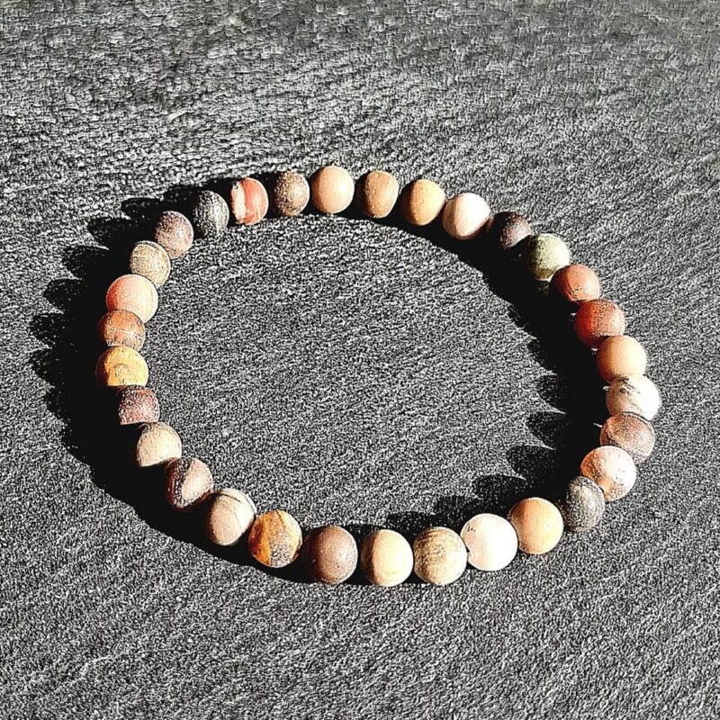 Matte Petrified Wood Bracelet