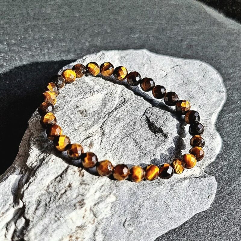 Brillant facettiertes Tigerauge Armband