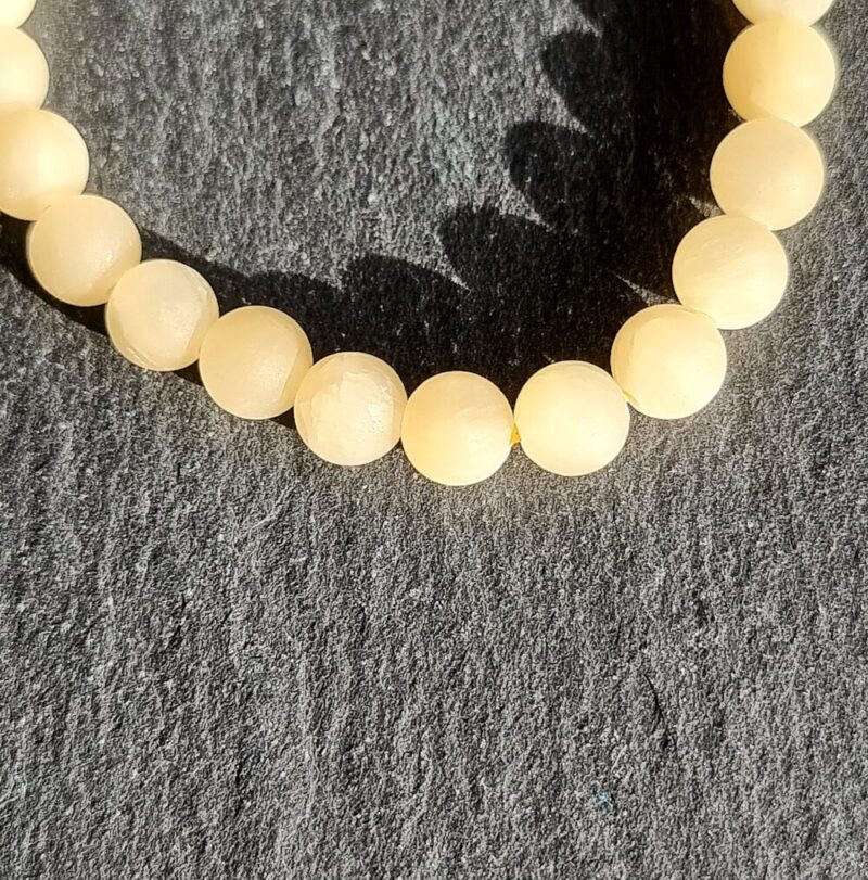 Bracciale Calcite giallo opaco