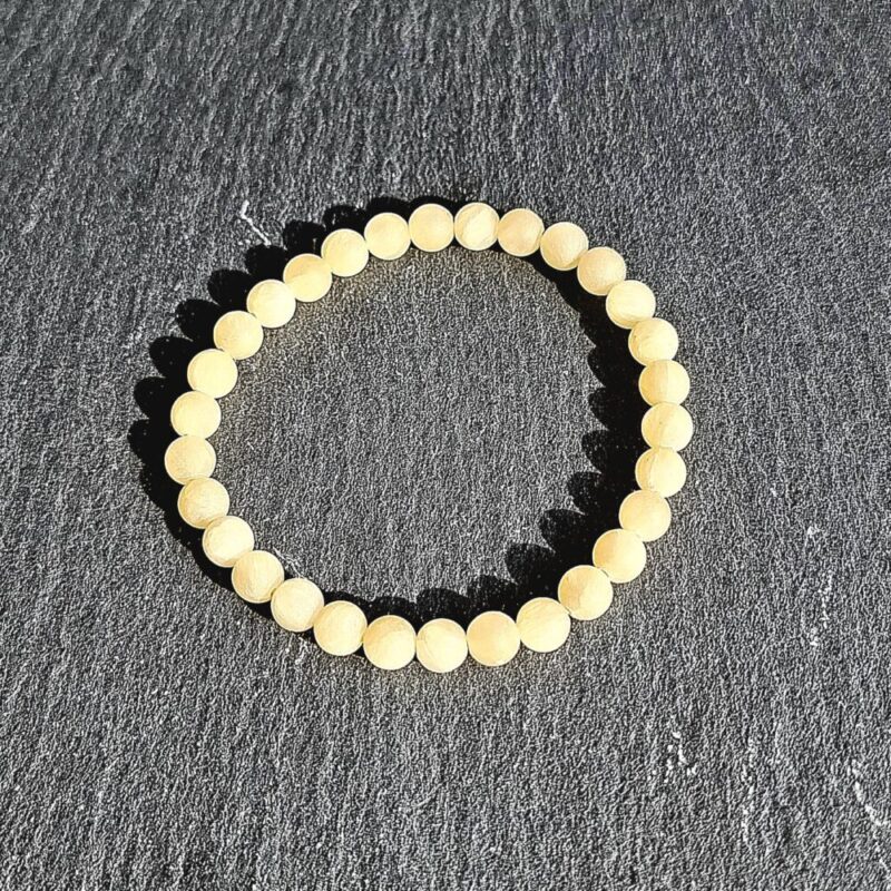 Bracciale Calcite giallo opaco