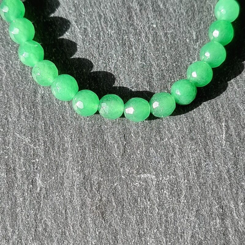 Bracciale Serpentine verde sfaccettato Brillante