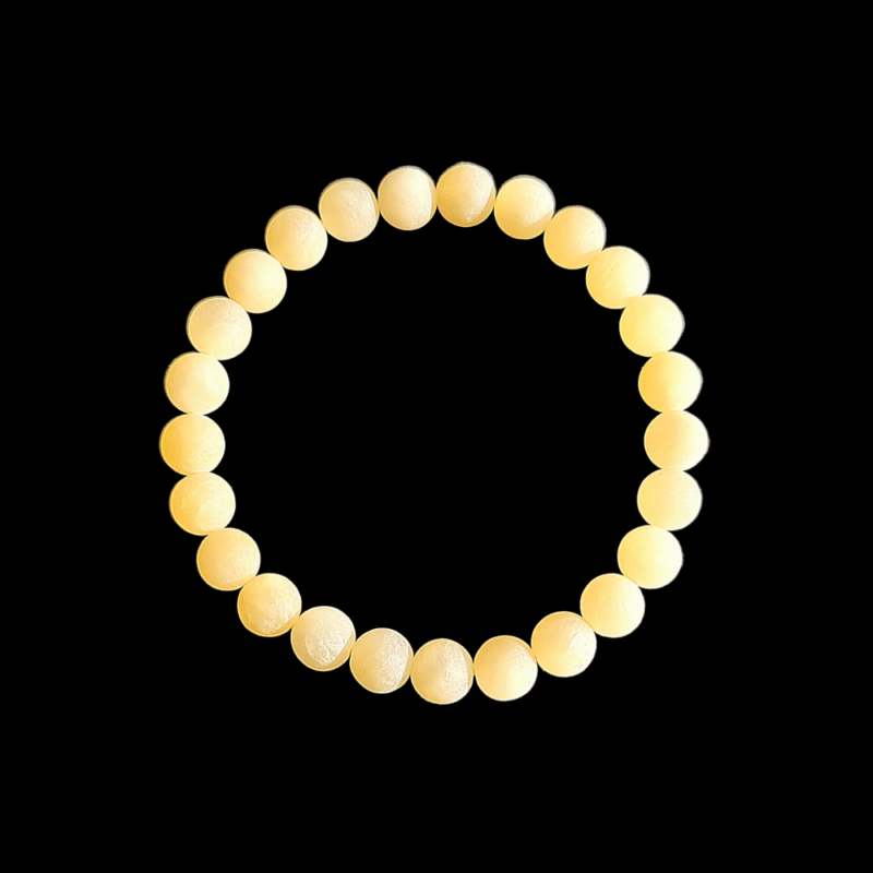 Bracciale Calcite giallo opaco