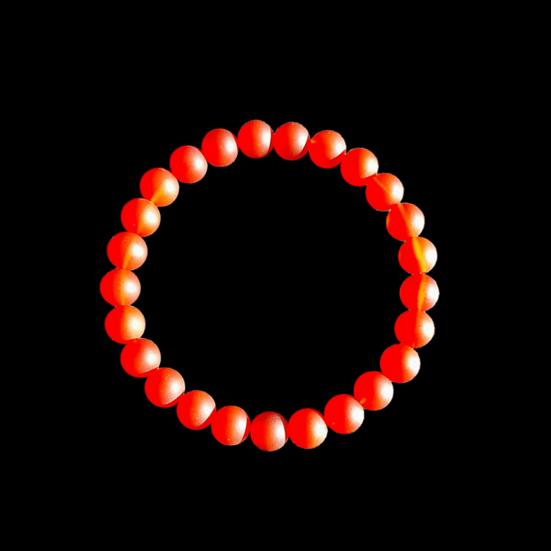 Bracelet Cornaline Orange mat