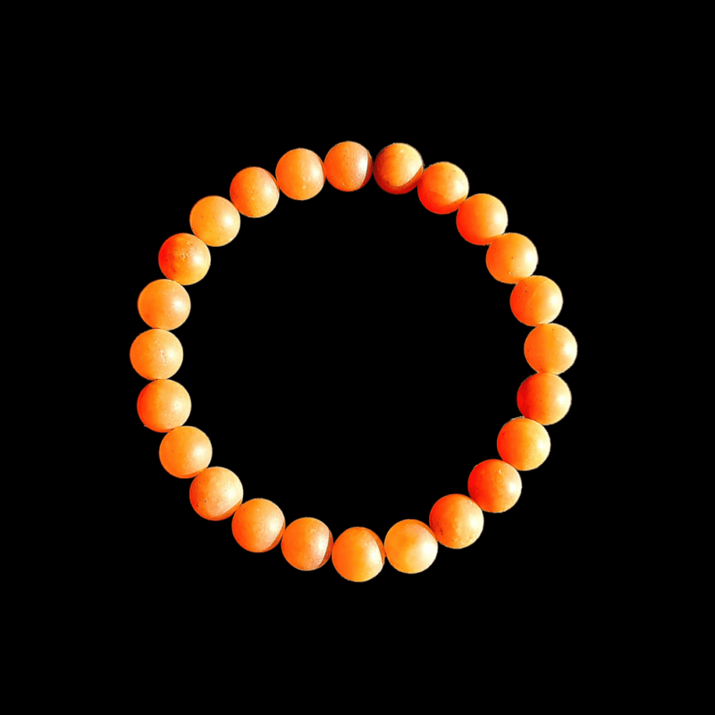 Bracelet Aventurine Orange mat