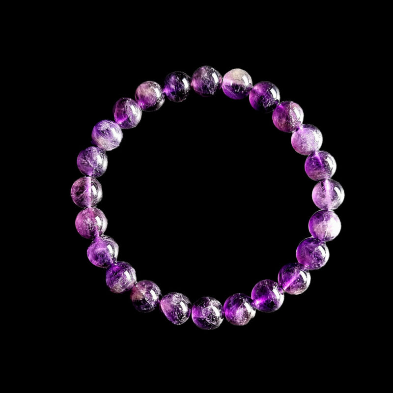 Armband aus glänzendem Amethyst