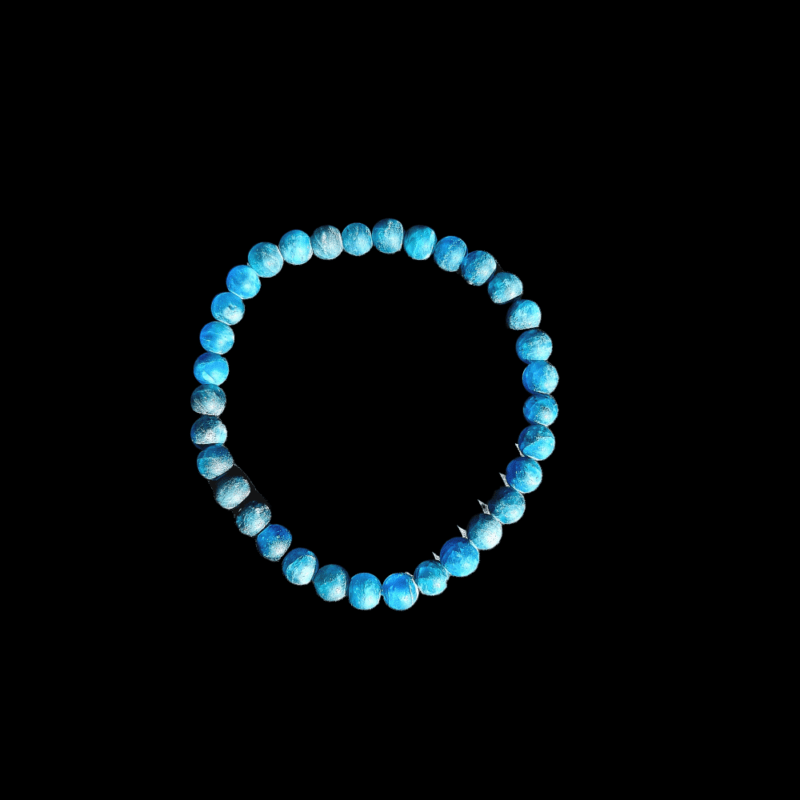 Bracelet Blue Apatite matte