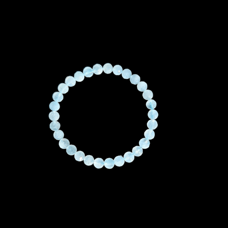 Bracelet Aquamarine Faceted Brilliant