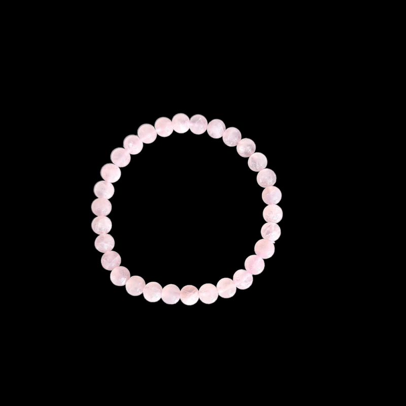 Bracciale in quarzo rosa opaco