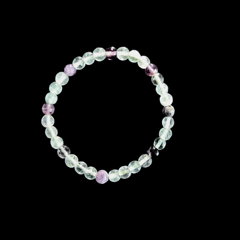 Armband aus facettiertem Fluorit Brillant