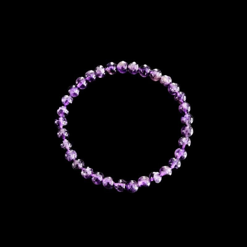 Armband aus glänzendem Amethyst