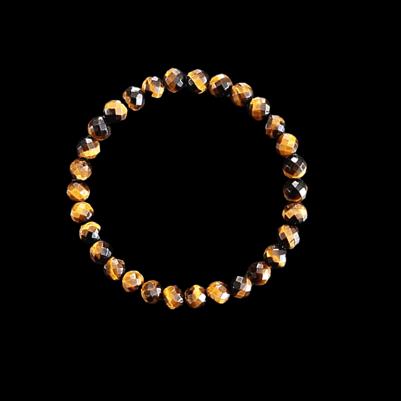 Bracciale Occhio di tigre sfaccettato Brillante