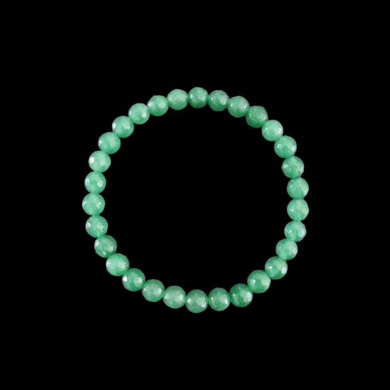 Bracciale Serpentine verde sfaccettato Brillante