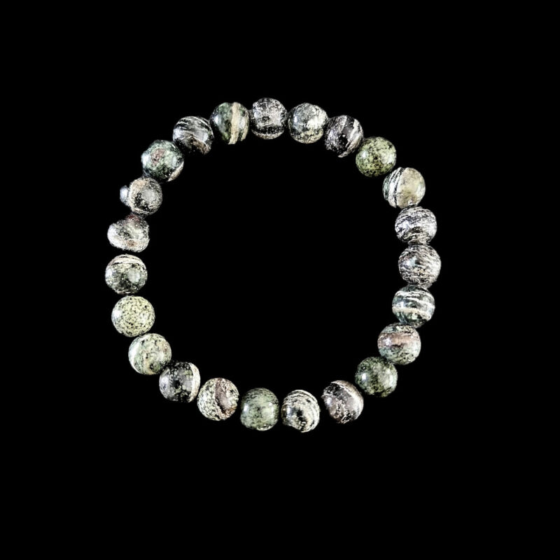 Serpentine Silver Eye Bracelet