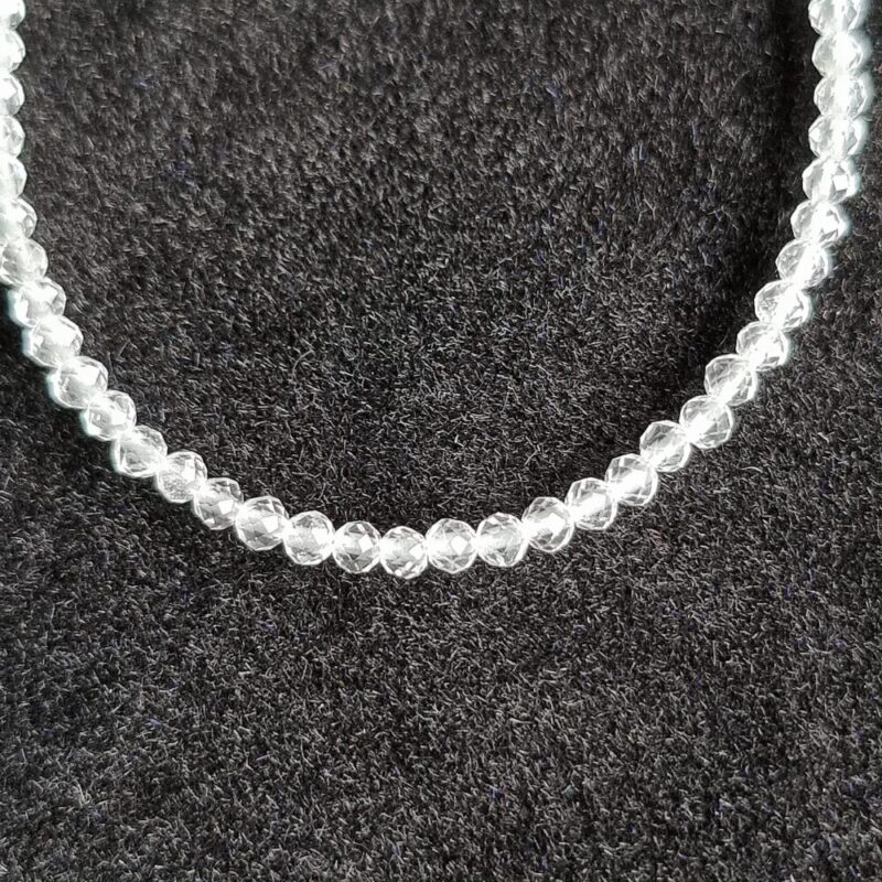 Rock Crystal bracelet with 925 clasp