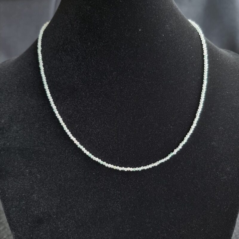 Green Quartz Necklace with 925 clasp