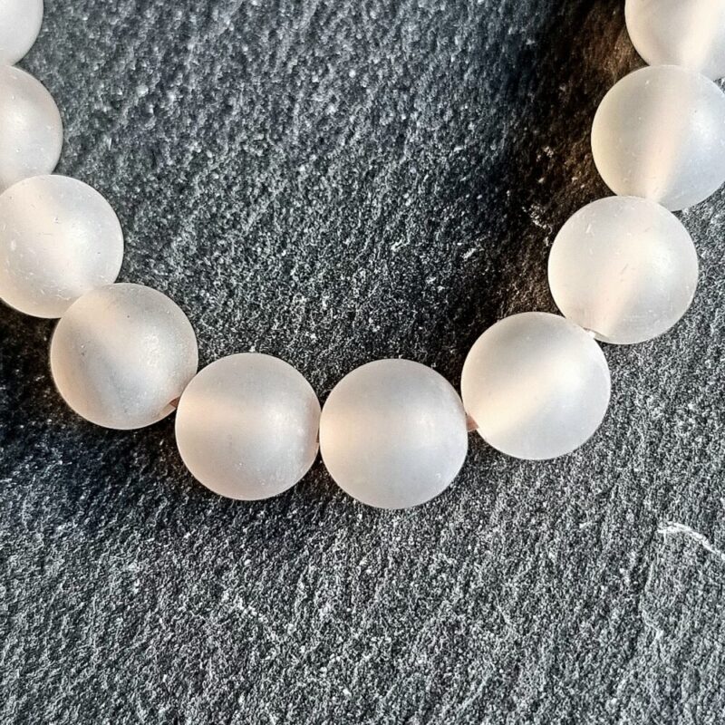 Bracelet Agate Grey matt