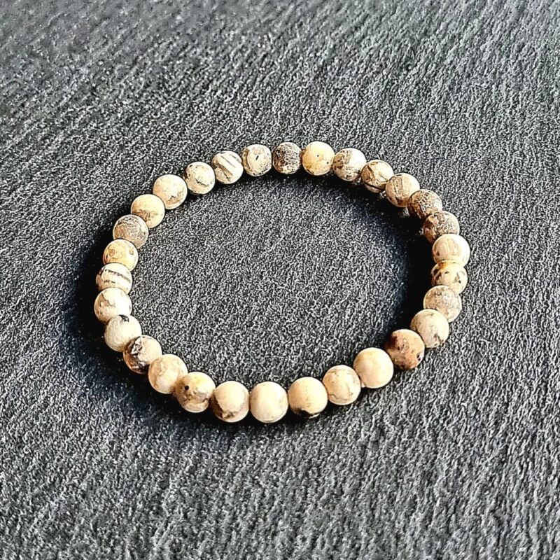 Bracelet Jaspe Chrysanthème mat