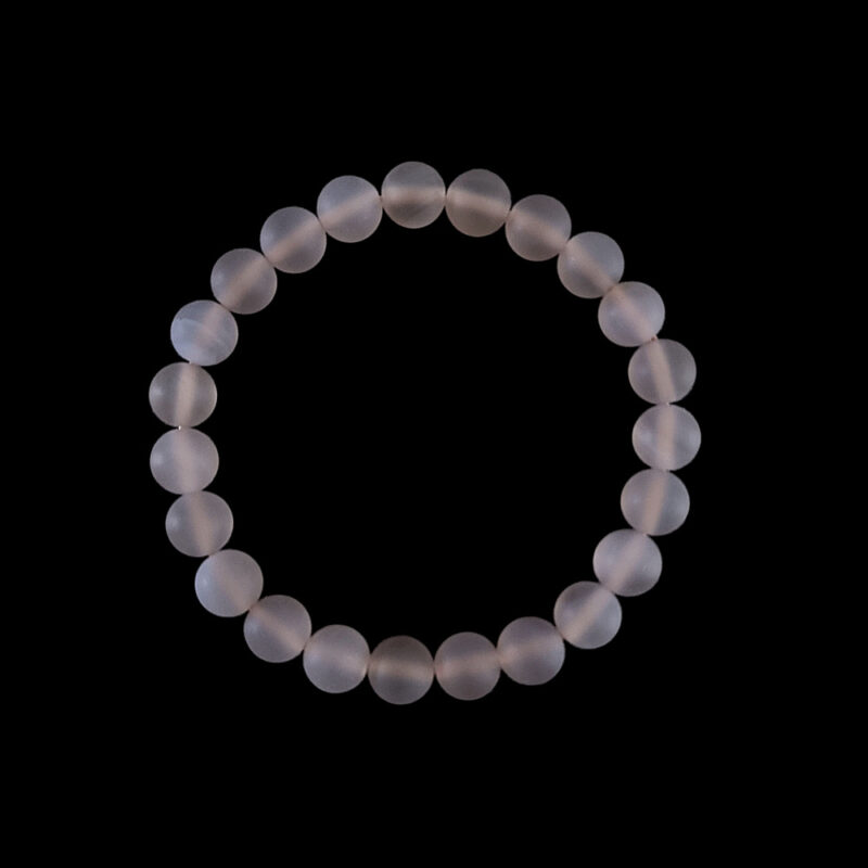 Bracelet Agate Grey matt