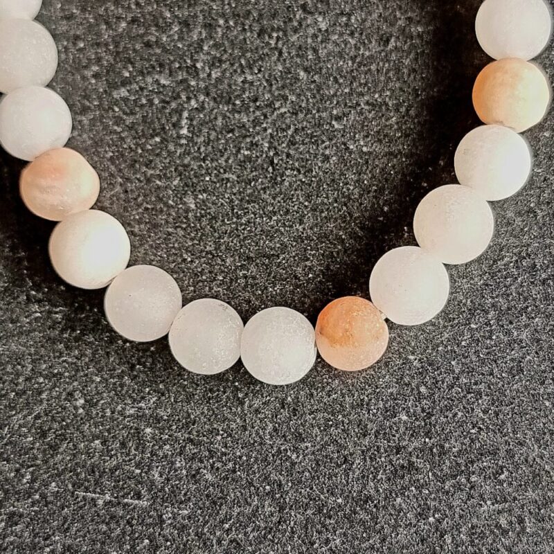 Agate Quartz Peach Bracelet