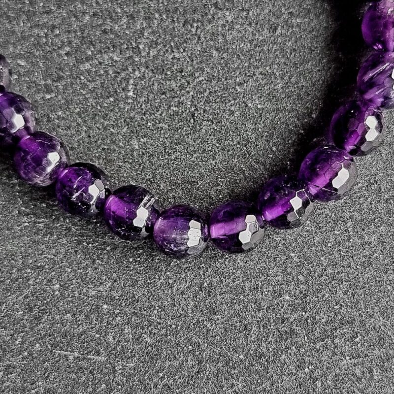 Armband aus facettiertem Amethyst Brillant