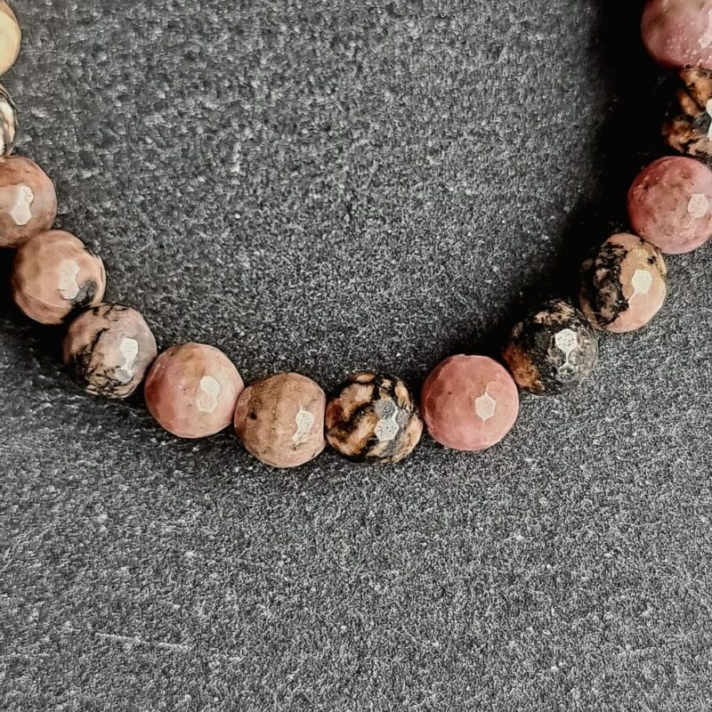 Bracelet Rhodonite faceted Brilliant