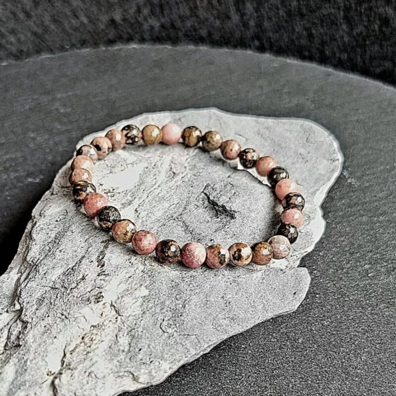 Bracelet Rhodonite faceted Brilliant