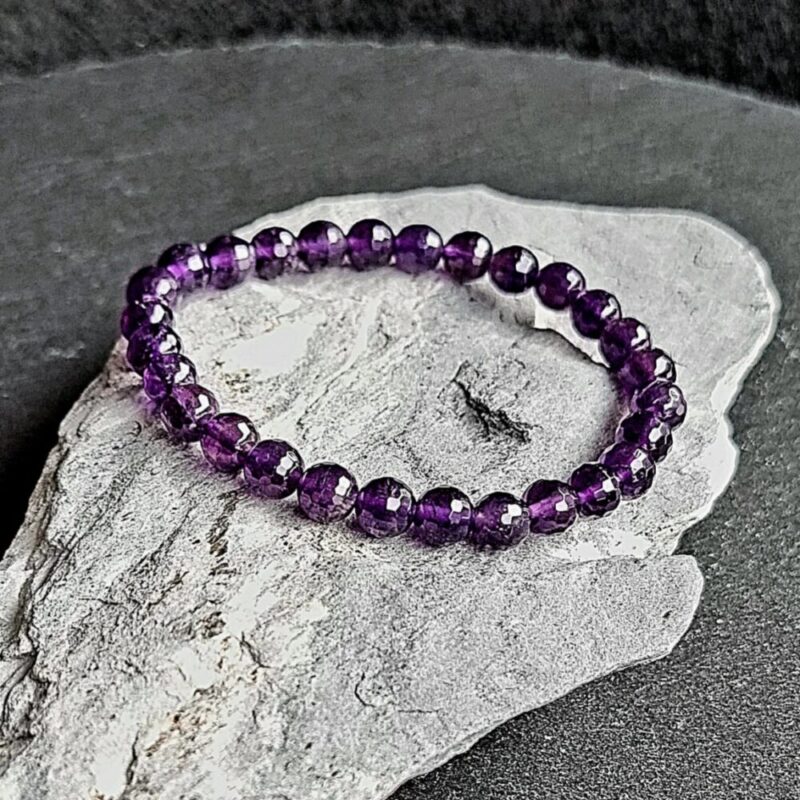 Armband aus facettiertem Amethyst Brillant