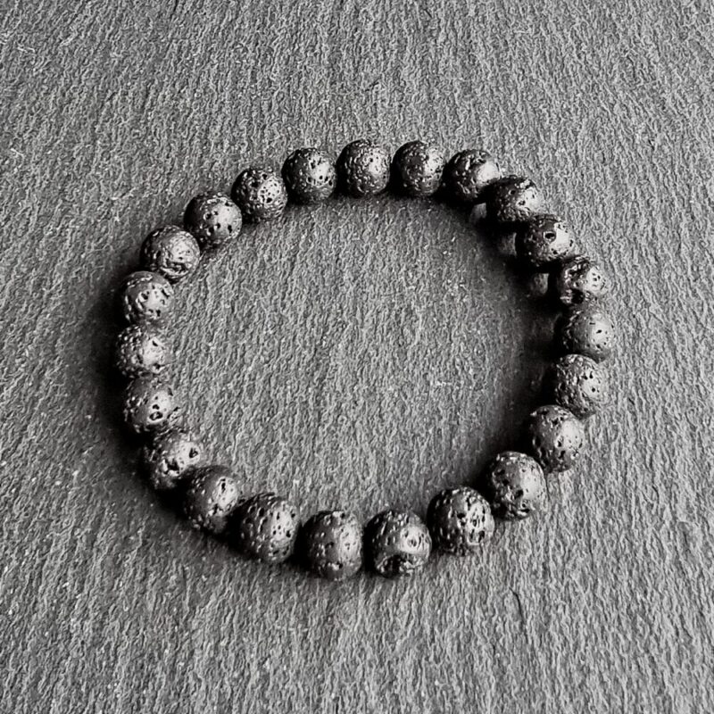 Bracelet Pierre de Lave mat