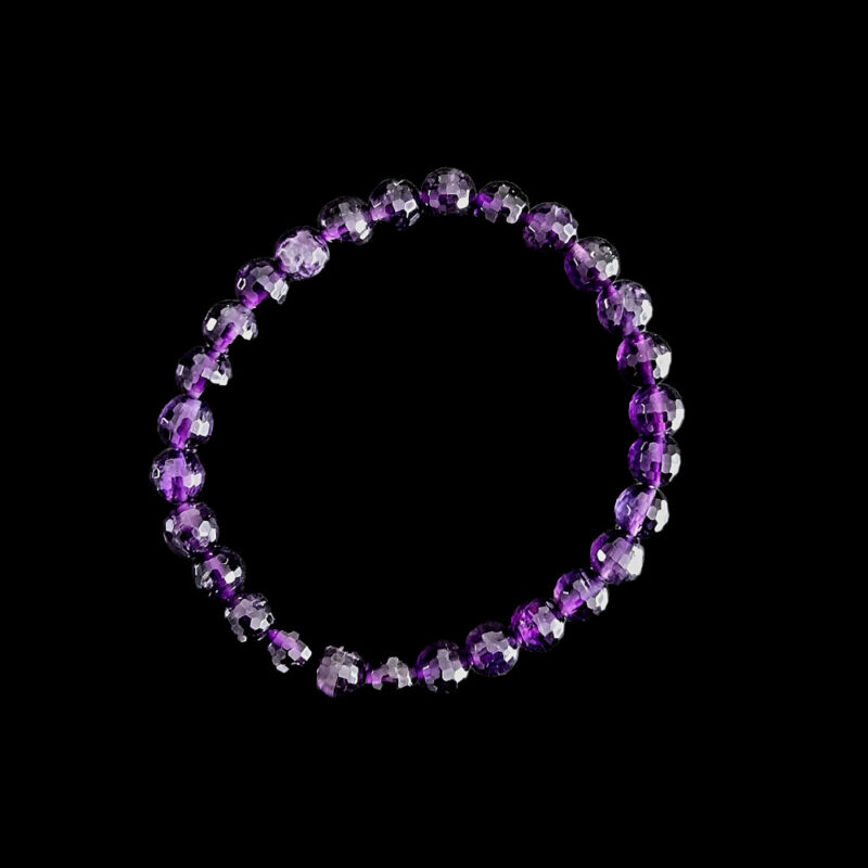 Armband aus facettiertem Amethyst Brillant