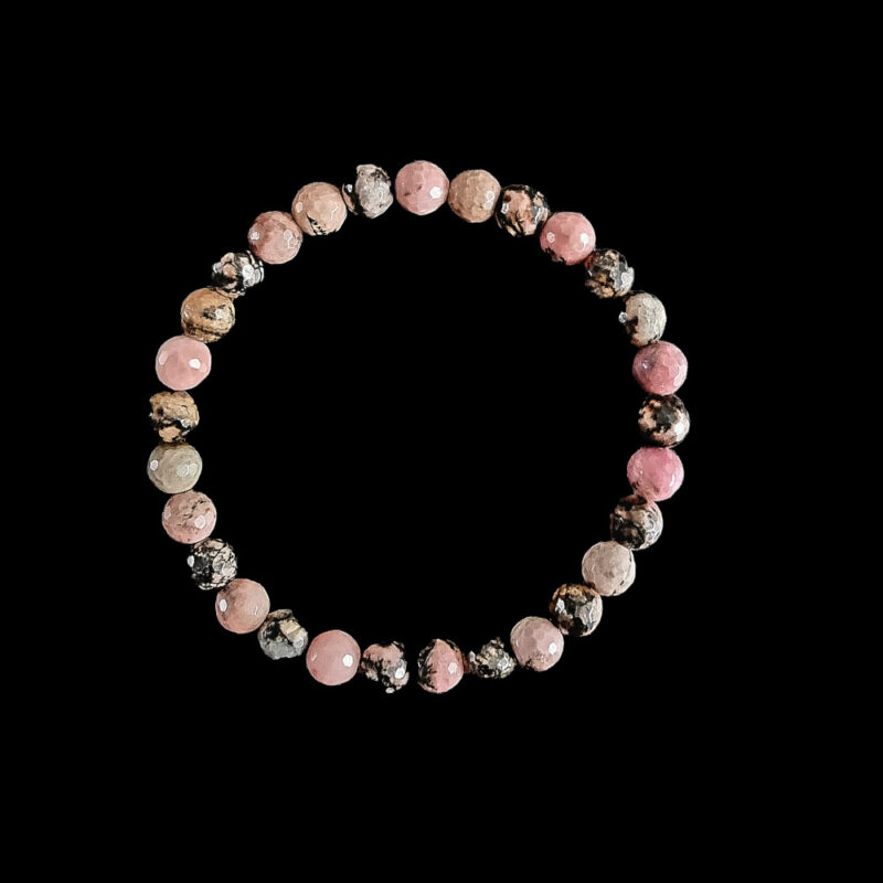 Bracelet Rhodonite faceted Brilliant