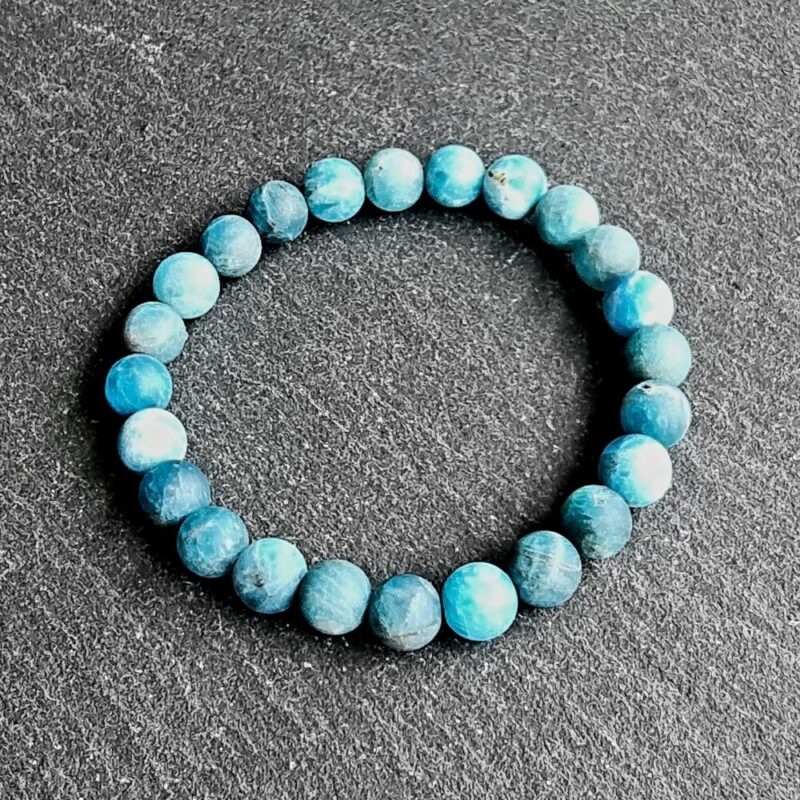 Bracelet Apatite Bleue mat