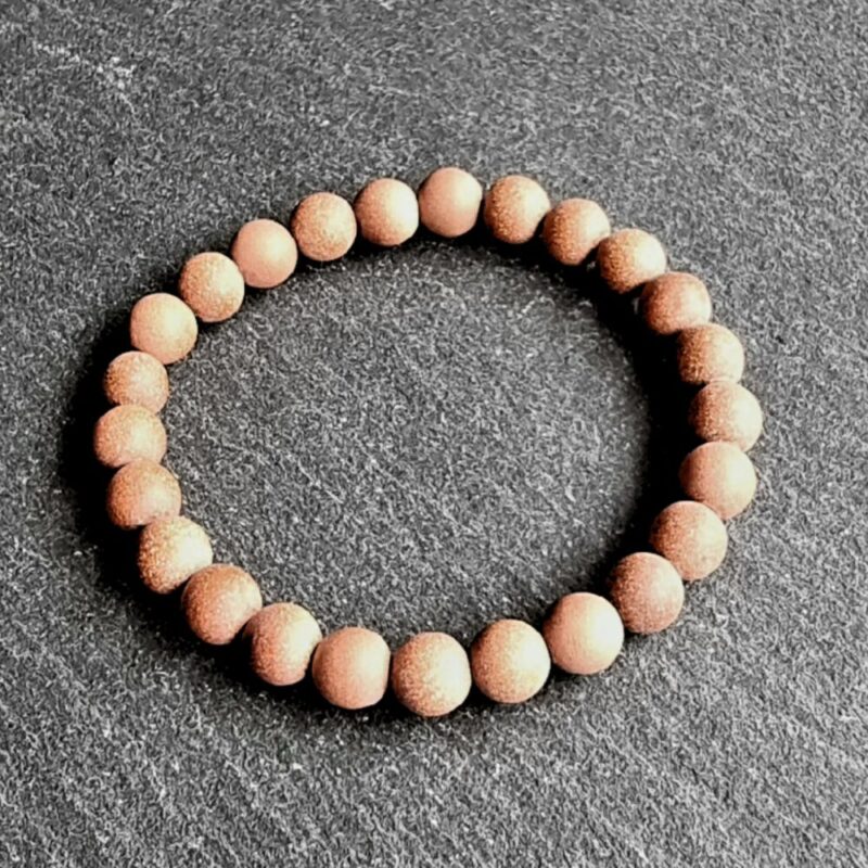 Bracelet Gold River Brown matte