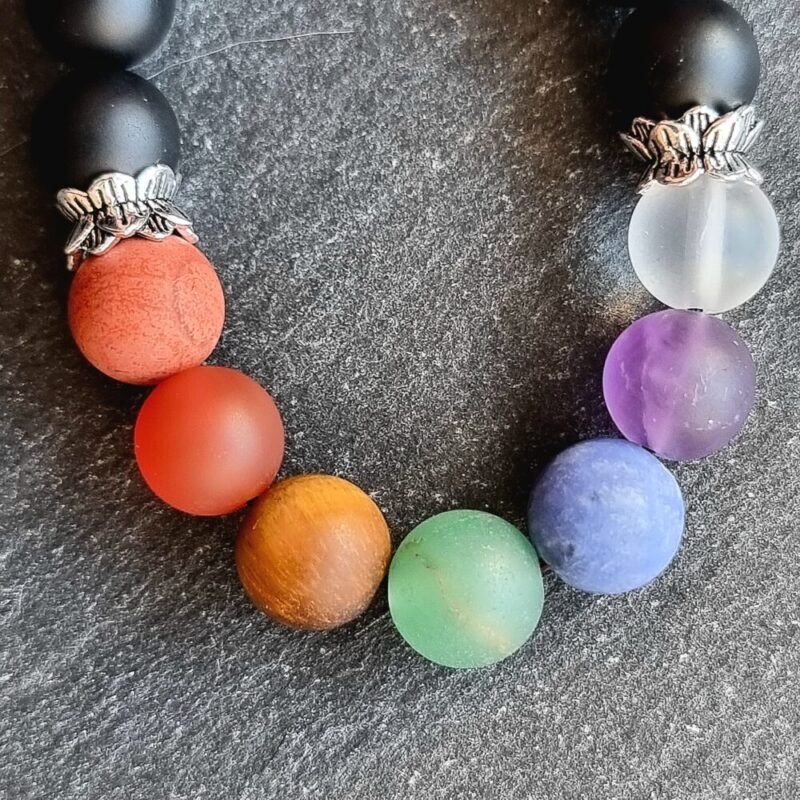 Bracelet 7 Chakras Onyx mat