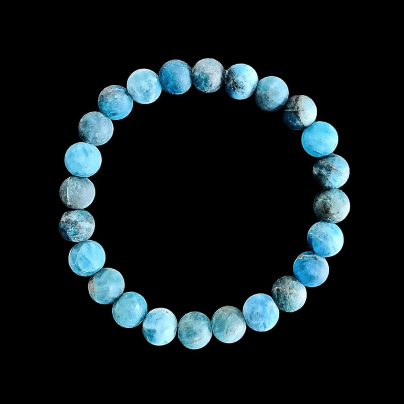 Bracelet Apatite Bleue mat