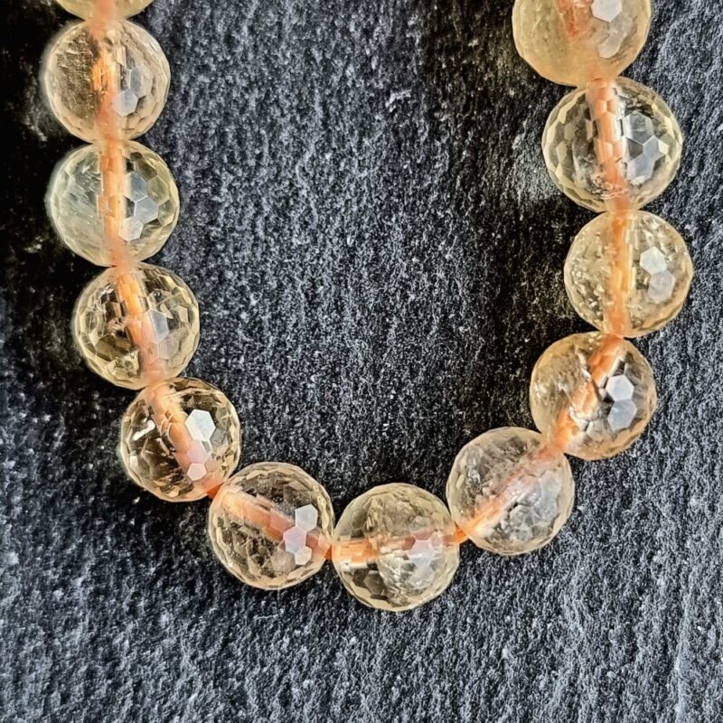 Bracelet Citrine facettée Brillante