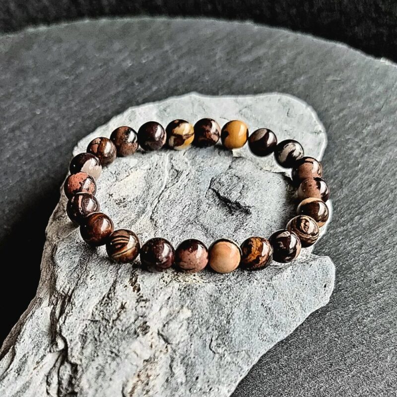 Afrikanischer Herbst Jaspis Armband Brillant