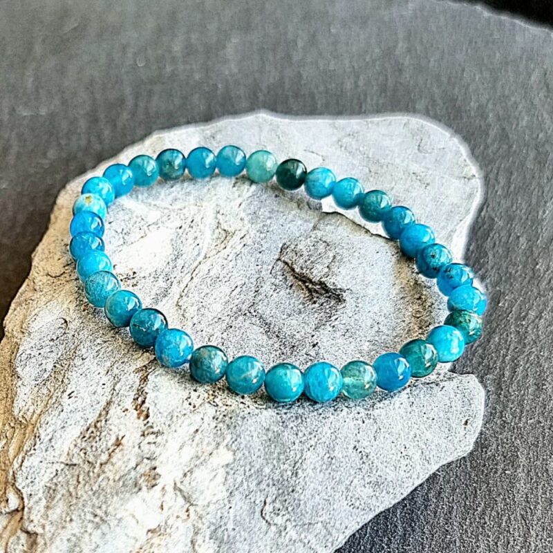 Bracciale Apatite blu brillante