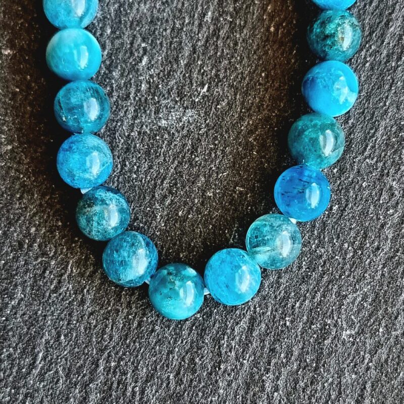 Bracelet Apatite Bleue Brillante