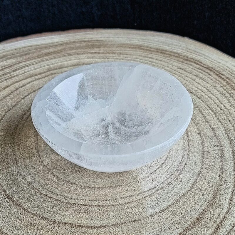 Round Selenite bowl