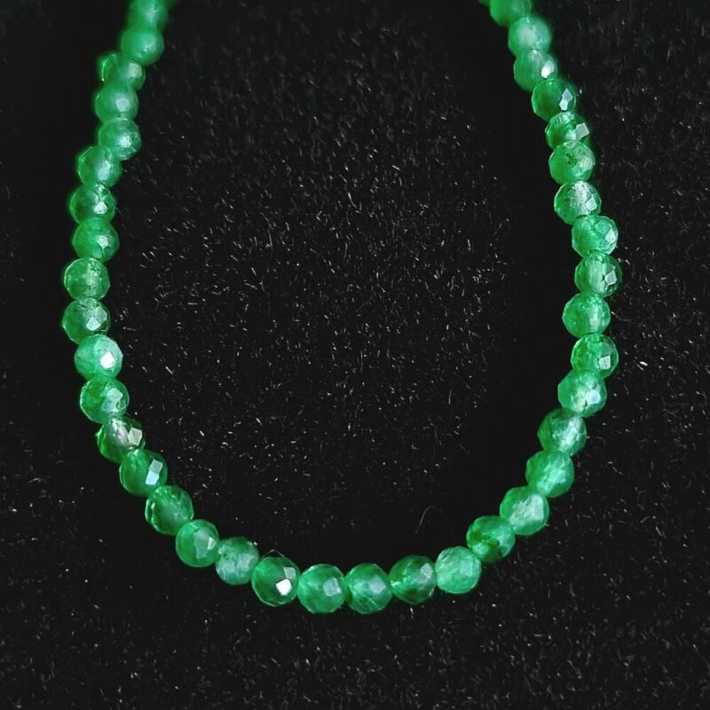 Bracelet Aventurine Verte avec fermoir 925